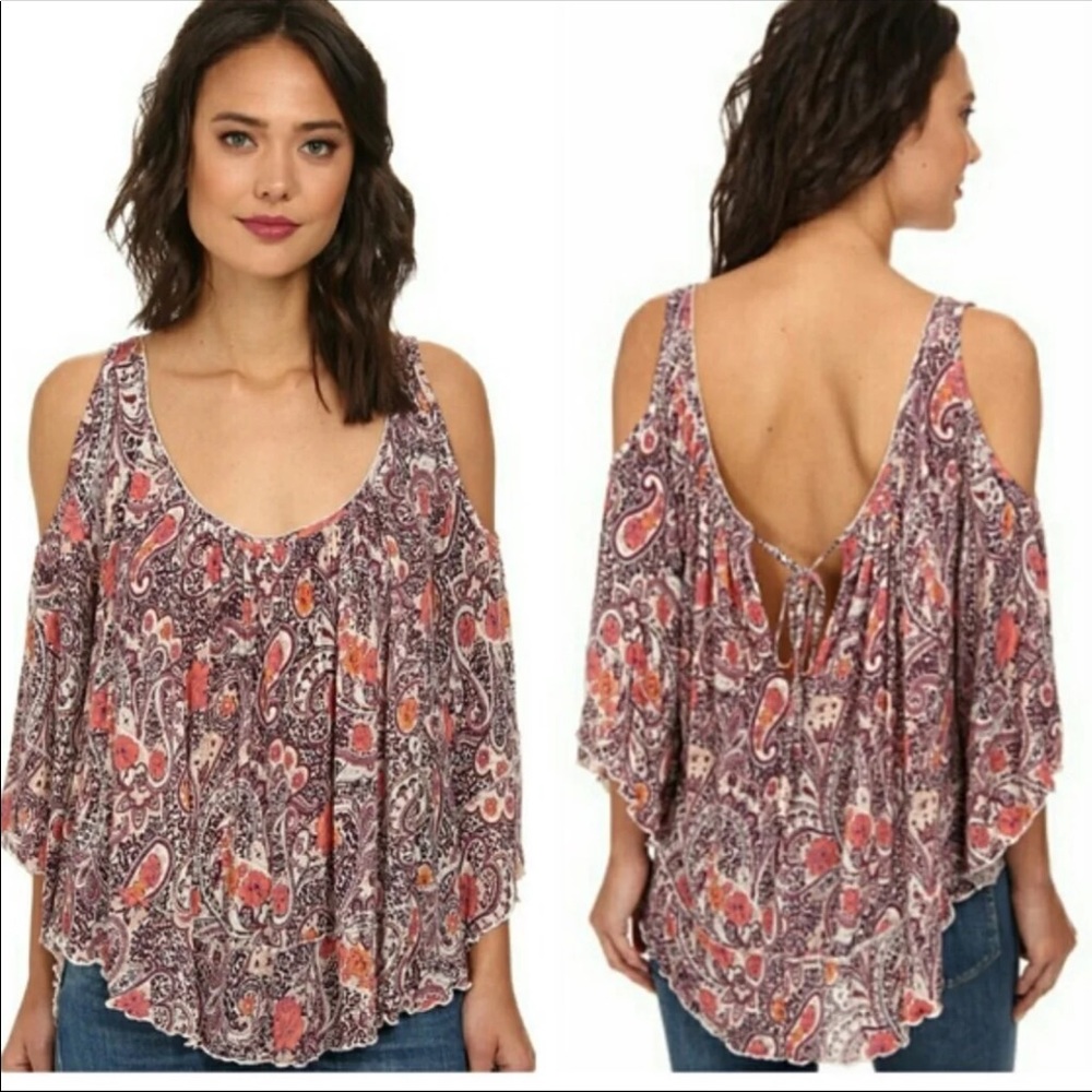 Free People Cold Shoulder Top